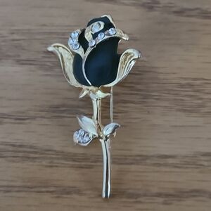 Vintage 80s Flower Brooch
